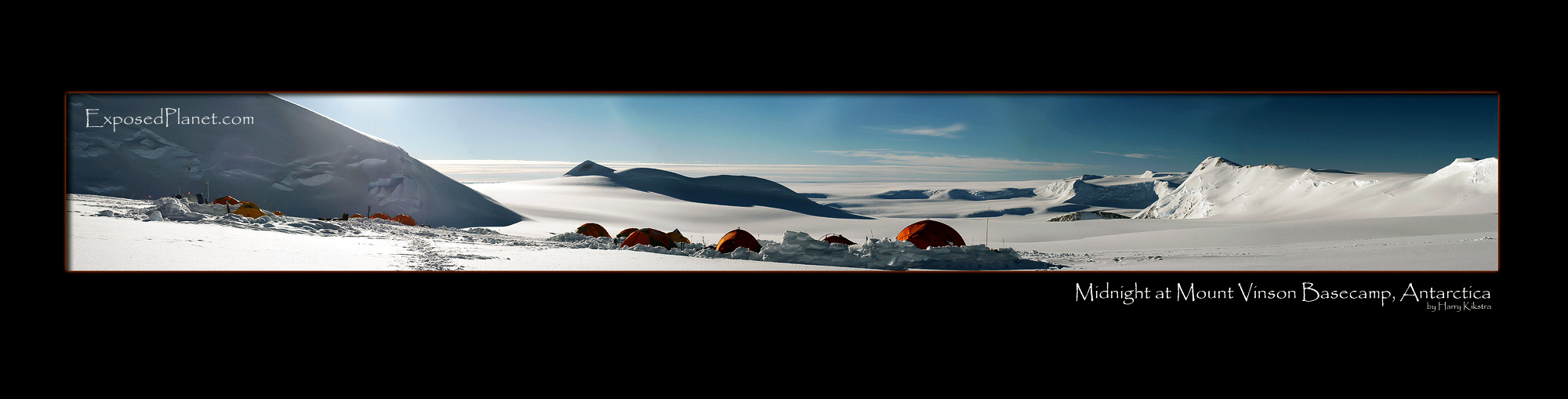 Midnight at Mount Vinson BaseCamp, Antarctica