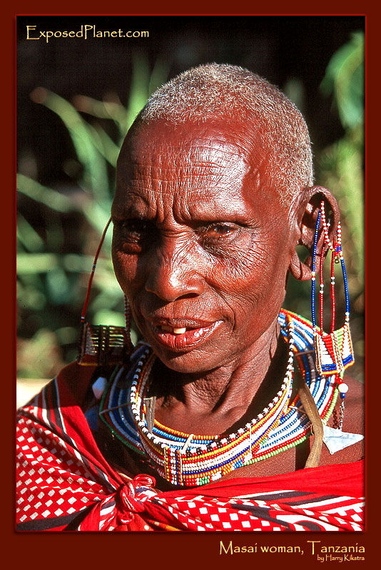 Masai woman in Tanzania