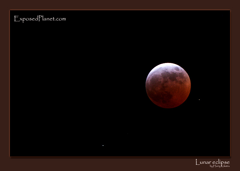 Lunar eclipse as seen from Amsterdam