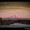 Mount Hood from Bridgeton, Portland in fall