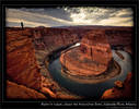 Alone in nature: above the HorseShoe Bend, Arizona
