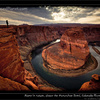 Alone in nature: above the HorseShoe Bend, Arizona