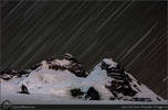 Startrails over Cerro Tronador, Patagonia