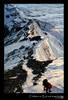 Between the steps: Climbers on summitridge of Everest