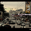 Evening traffic in Moscow