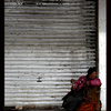 Praying woman in Xigar, Tibet