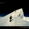 Corniche on the summit ridge of Denali, Alaska