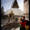 Begging woman with Child at Swayambunath, Kathmandu