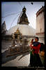 Begging woman with Child at Swayambunath, Kathmandu