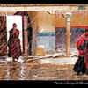 Photo of Nuns in a snowstorm in Rongbuk monastery, Tibet on ExposedPlanet.com