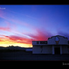 Sunset at the Ice cream oasis in USA