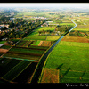 View from a balloon over the Netherlands
